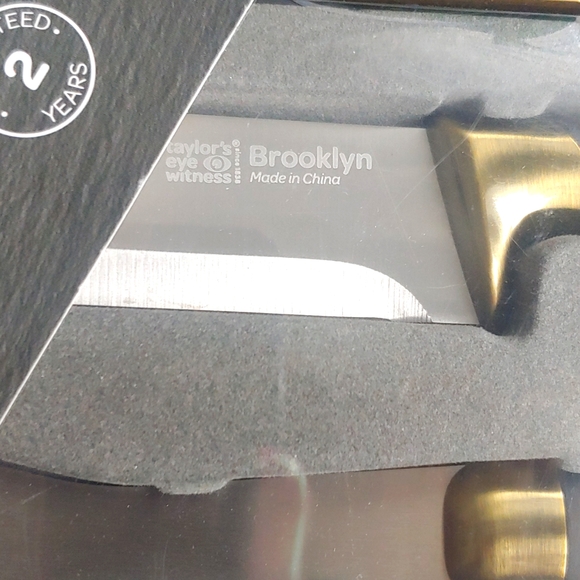 Two Piece Carving Set by Brooklyn Brass, 6.5" Carving Fork, 8" Carving Knife - Picture 13 of 13